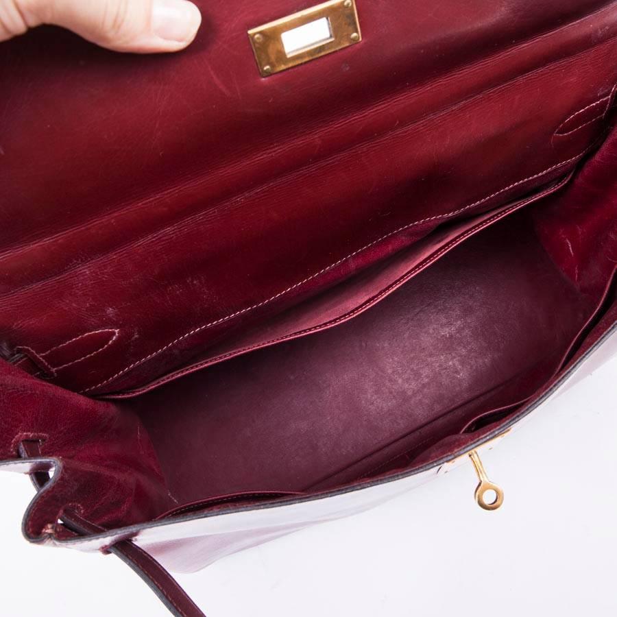 HERMES Kelly 35 '24 Faubourg'  in Red Box H Leather 2