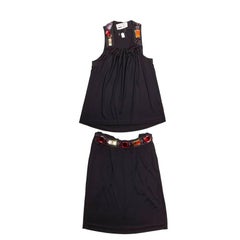 Ensemble haut et jupe noirs YVES SAINT LAURENT