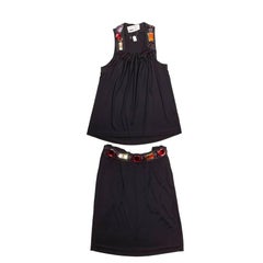 Ensemble haut et jupe noirs YVES SAINT LAURENT 