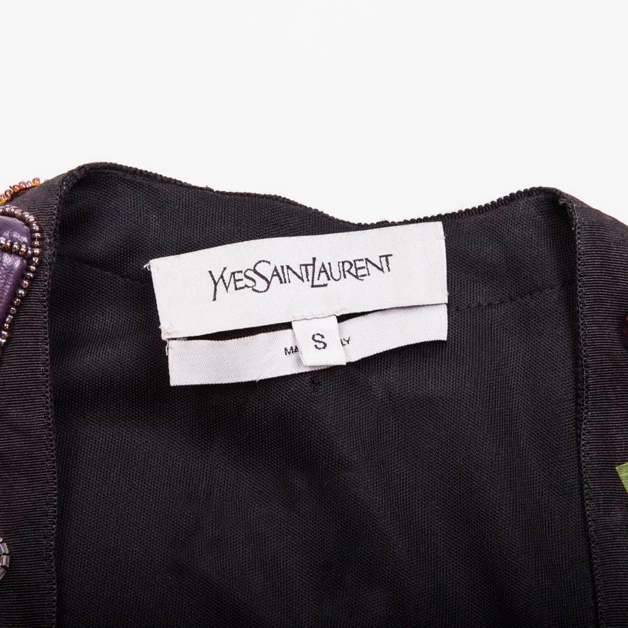 Ensemble YVES SAINT LAURENT Black Top and Skirt For Sale 1