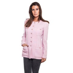 Vintage CHANEL Jacket in Pink Wool Size 38FR