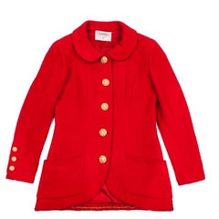 CHANEL Jacket in Red Wool Size 40FR 11