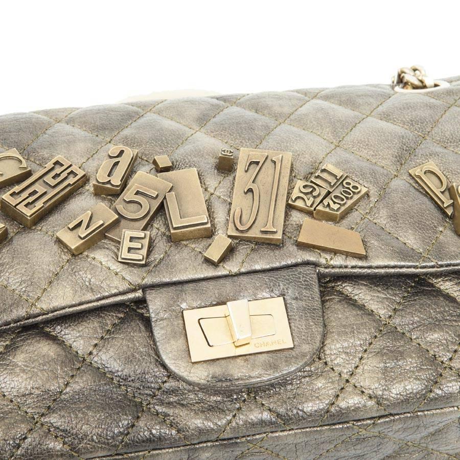Women's Limited Serie CHANEL Double Flap Bag in Bronze Quilted Leather