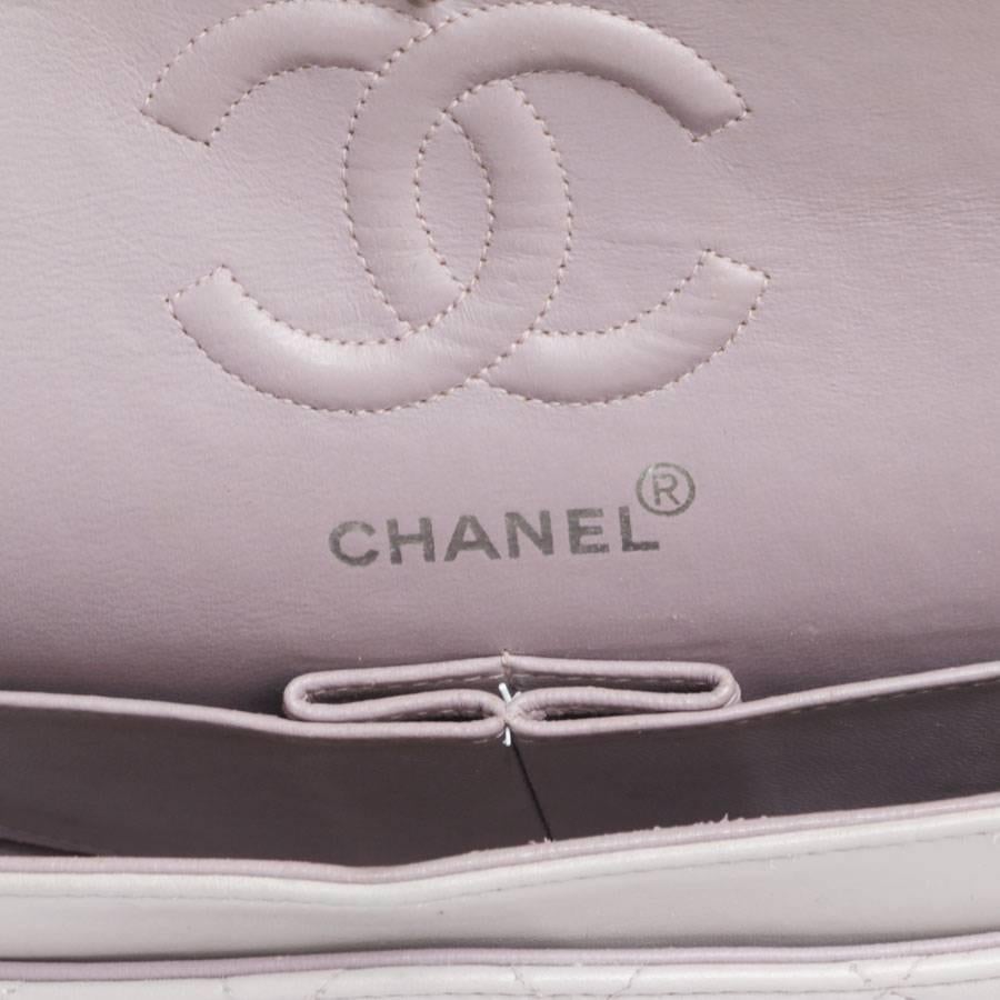 CHANEL 'Timeless' Double Flap Bag in Parme Color Lamb Leather 1