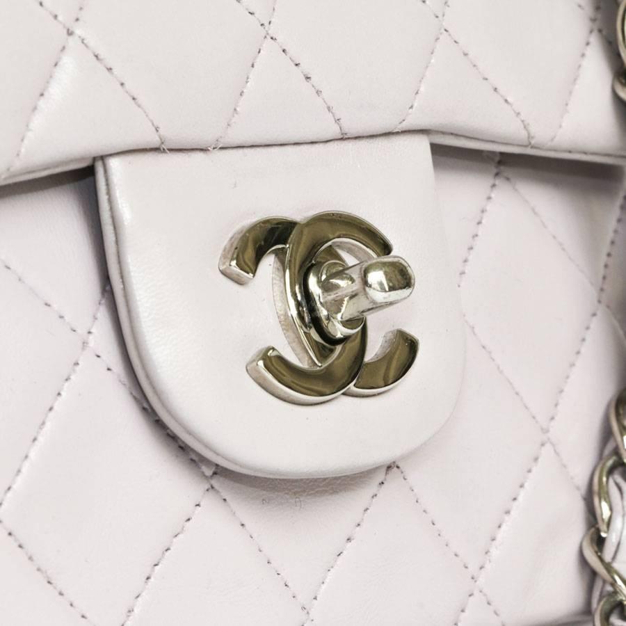 CHANEL 'Timeless' Double Flap Bag in Parme Color Lamb Leather 2