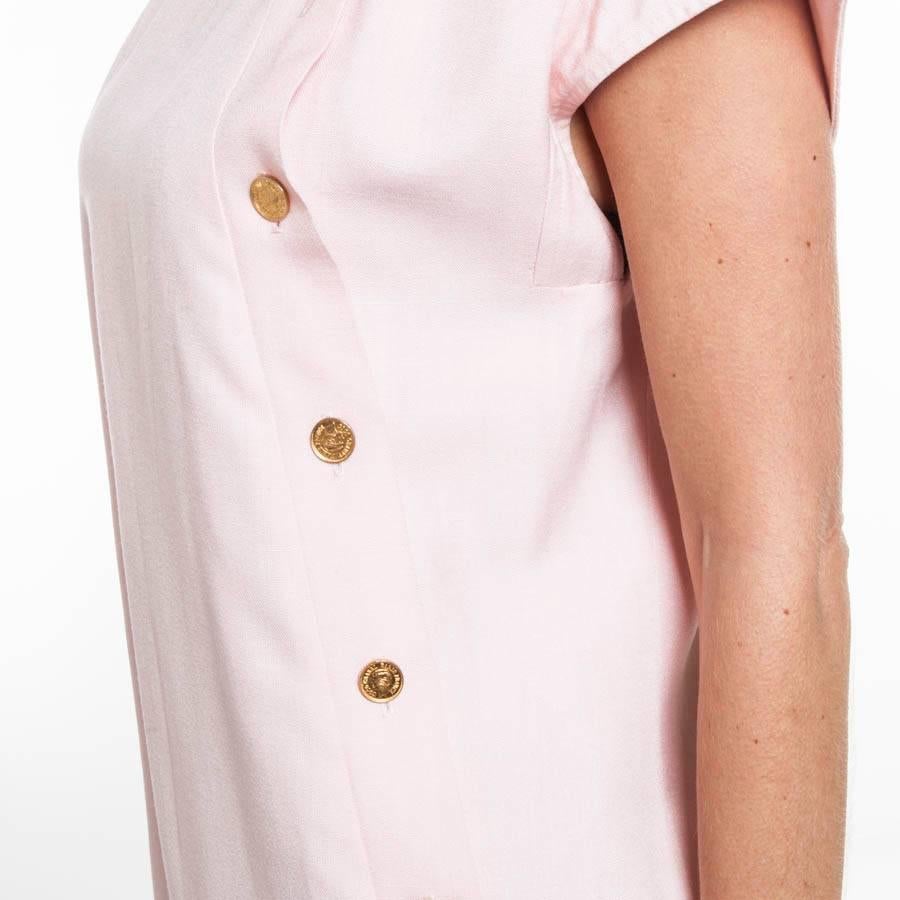 Elegant CHANEL Dress in Pink Cotton Size 40FR 3