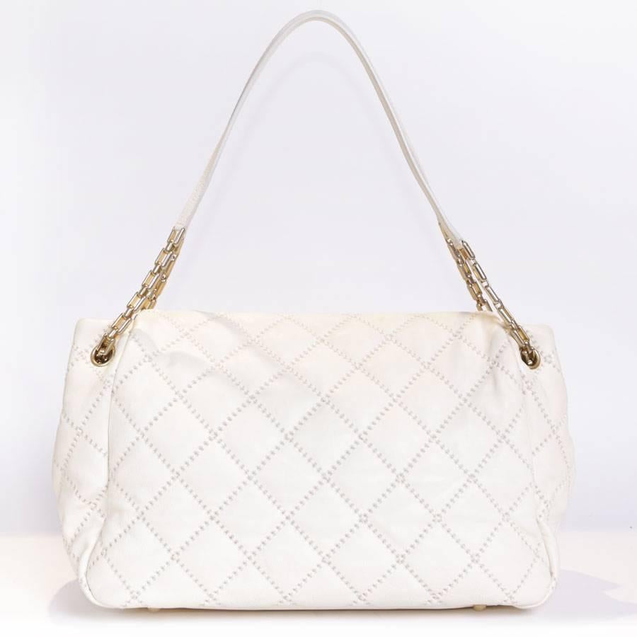 Women's CHANEL Bag in Quilted Eggshell Color Leather