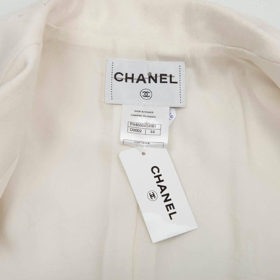 CHANEL Jacket Collection 'Paris Bombay' in White Wool Size 44FR 5