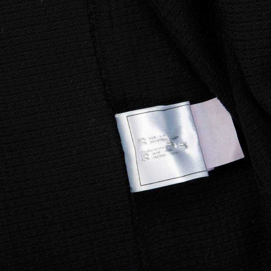 CHANEL Jacket in Black Silk Size 42FR 3