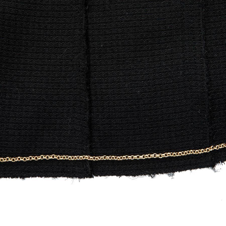 CHANEL Jacket in Black Silk Size 42FR 1