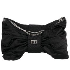 CHANEL Black Duchess Satin Bag 6