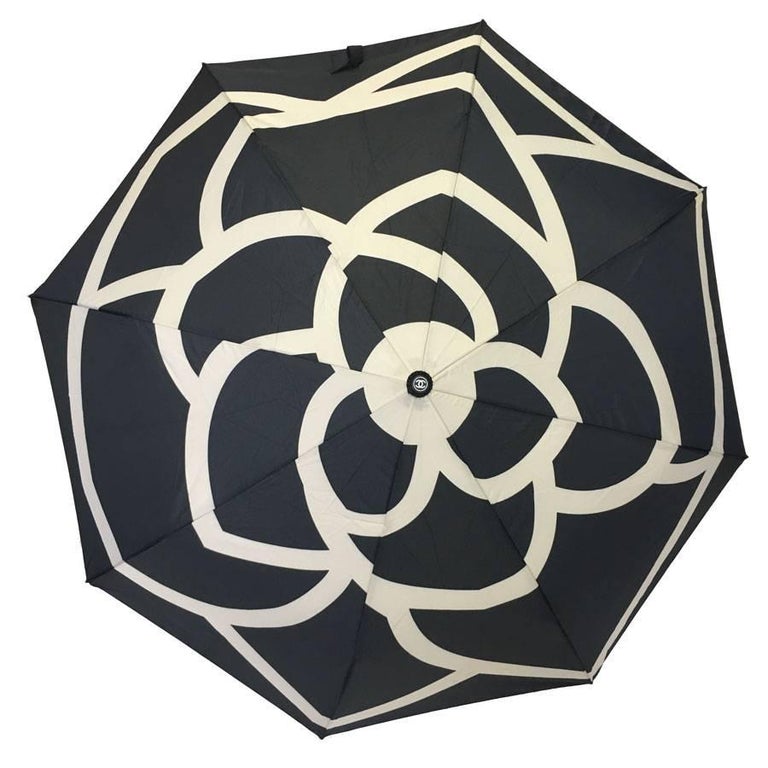 CHANEL Black and White Umbrella at 1stDibs | black and white umbrella, chanel  umbrella for sale, white umbrellas for sale