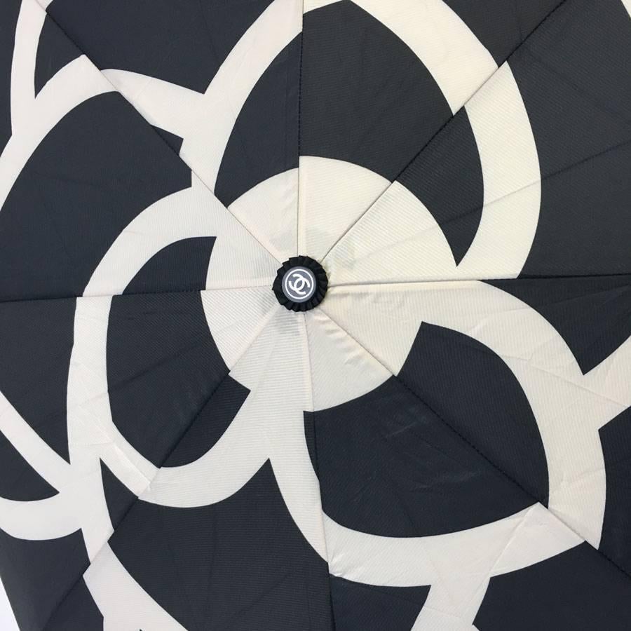 CHANEL Black and White Umbrella 3