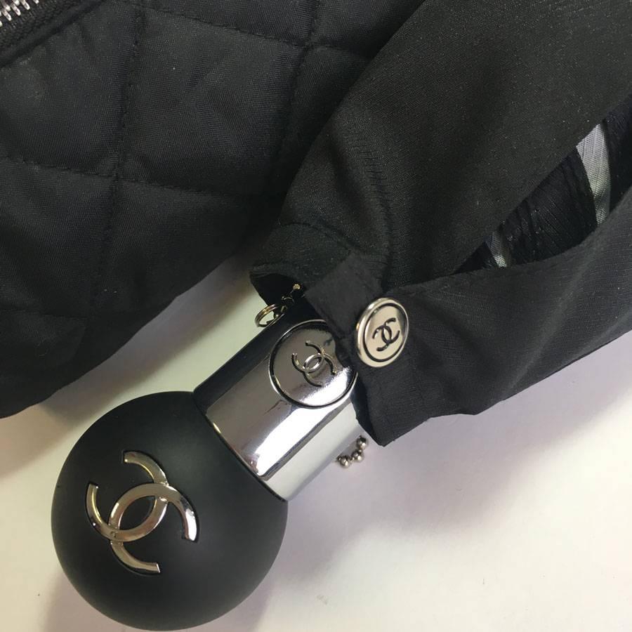 CHANEL Black and White Umbrella 5