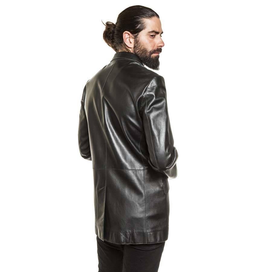 mugler leather jacket