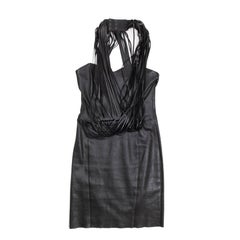 JITROIS Dress in Black Lamb Leather Size 36FR 8