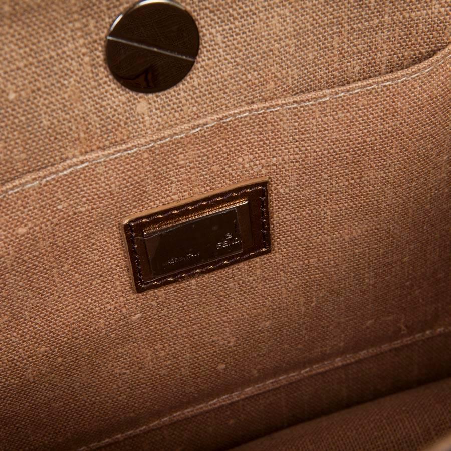 Rare FENDI Flap Bag in Multi-Leathers and Silk Velvet 3