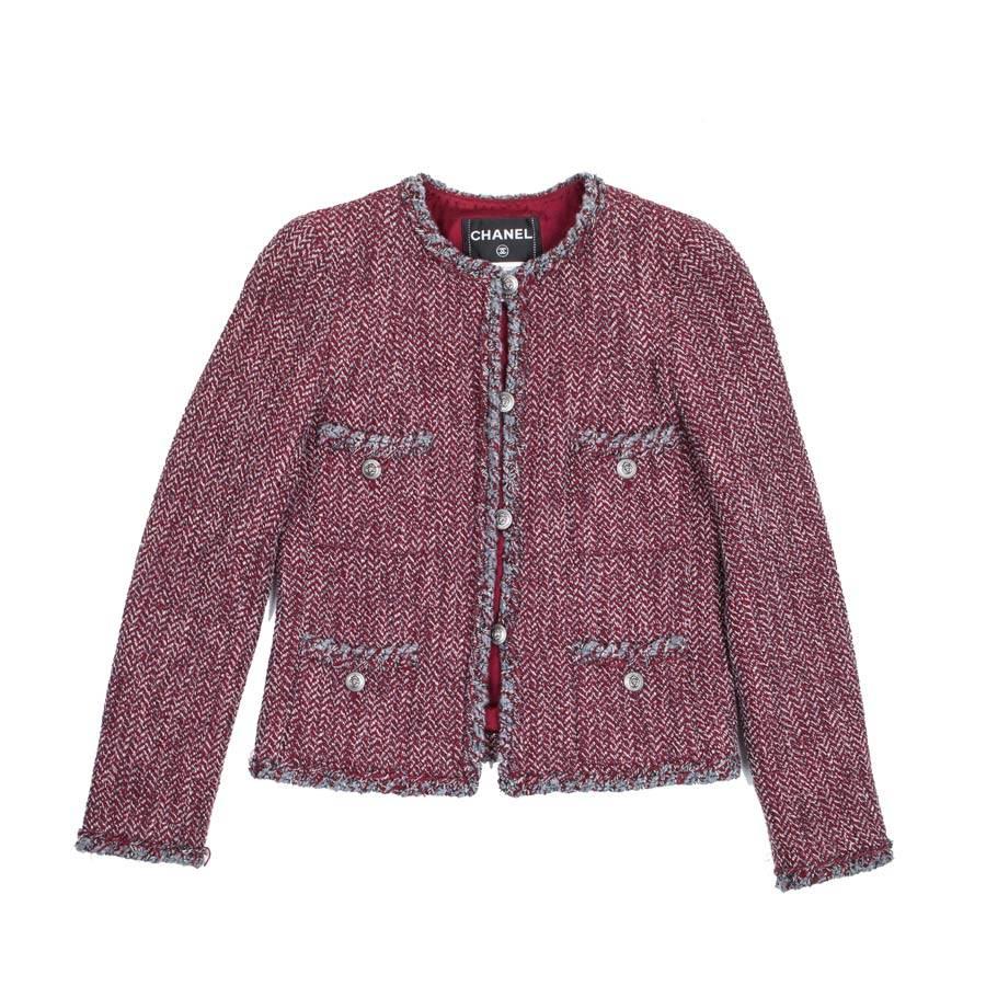 CHANEL 'Paris Venise' Jacket in Tweed Size 36FR