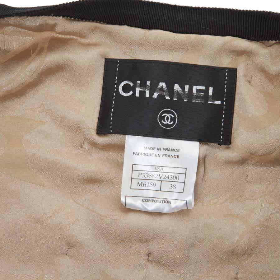 Collector CHANEL Jacket in Beige Wool Fully Studded Size 38FR 5