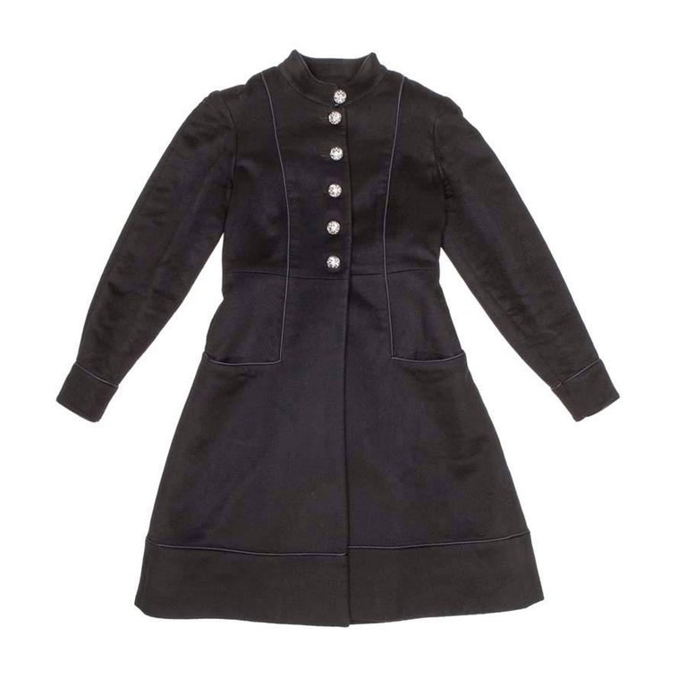 CHANEL 'Paris-Moscou' Coat in Black Cashmere Size 34FR at 1stDibs | chanel  cashmere coat, chanel paris moscou