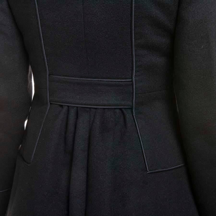 Women's CHANEL 'Paris-Moscou' Coat in Black Cashmere Size 34FR