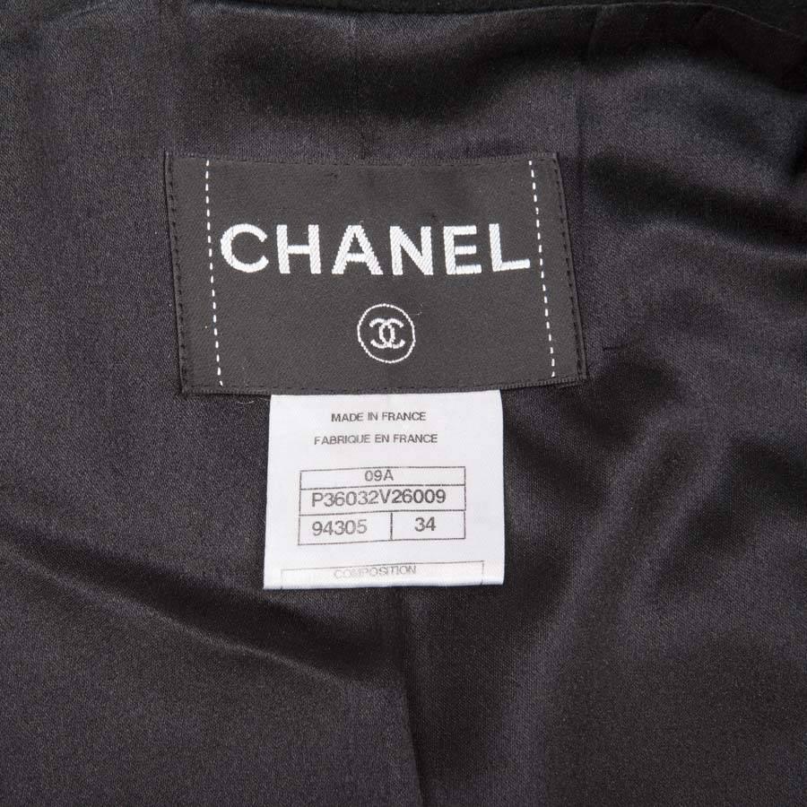 CHANEL 'Paris-Moscou' Coat in Black Cashmere Size 34FR 3