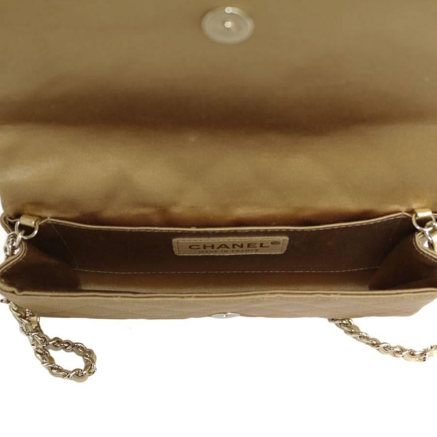 Women's CHANEL Couture Evening Flap Bag in Coppered Silk Satin