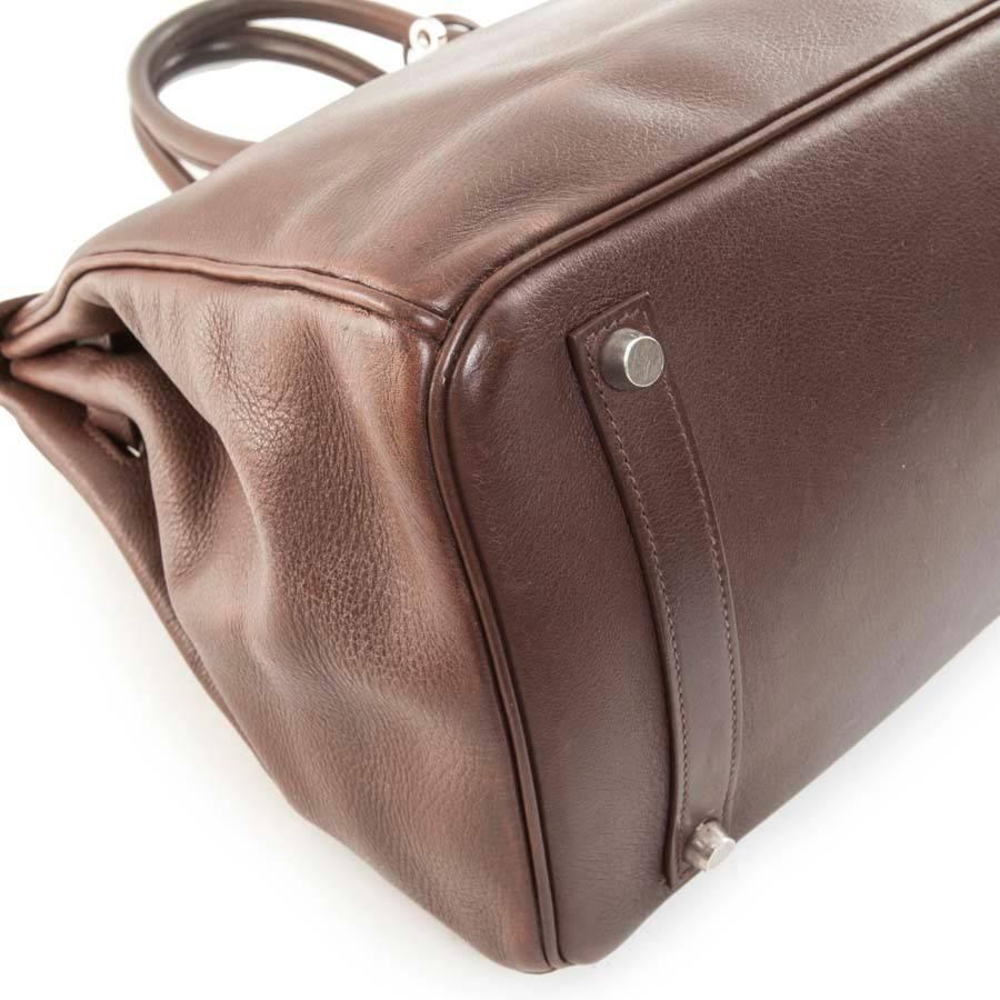 Women's HERMES Bag Birkin 35 in Soft Chocolate Leather