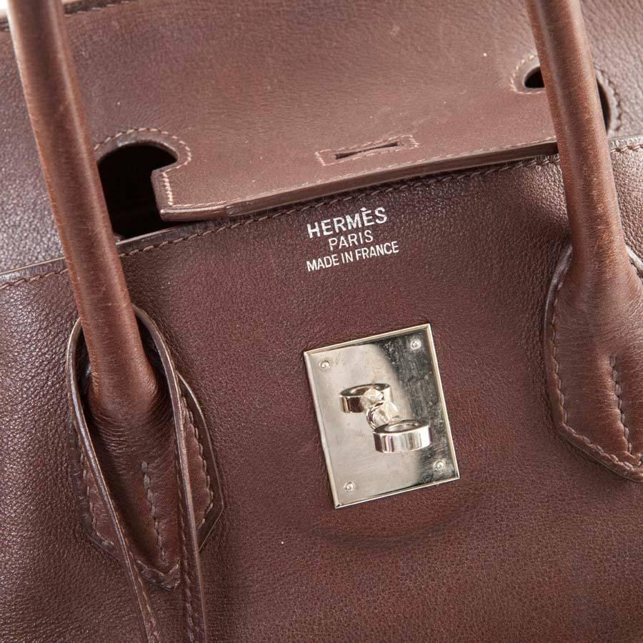 HERMES Bag Birkin 35 in Soft Chocolate Leather 3