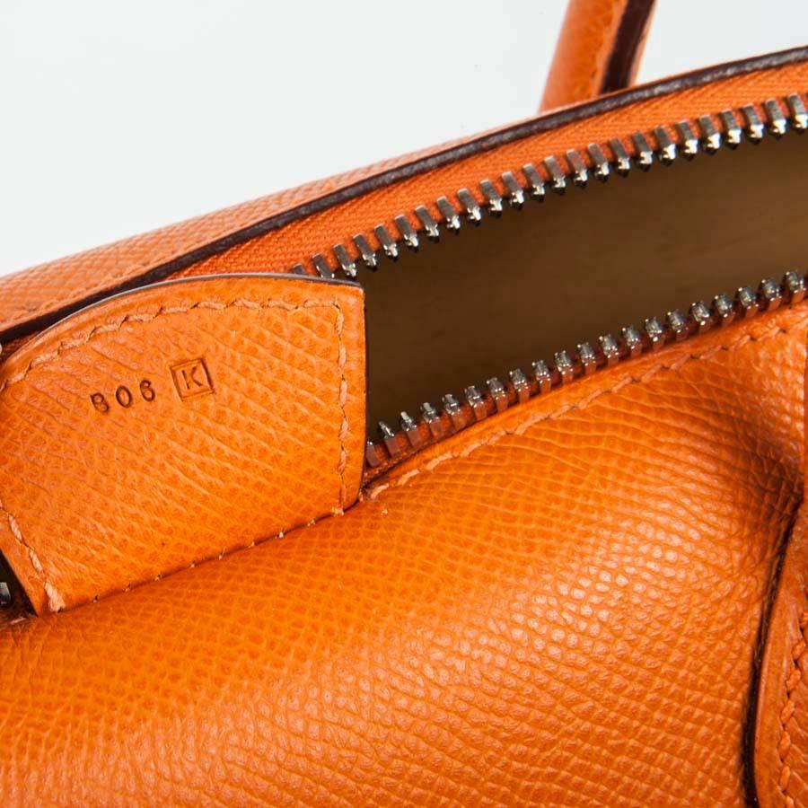 Women's HERMES 'Bombay' Bag in Orange Epsom Leather