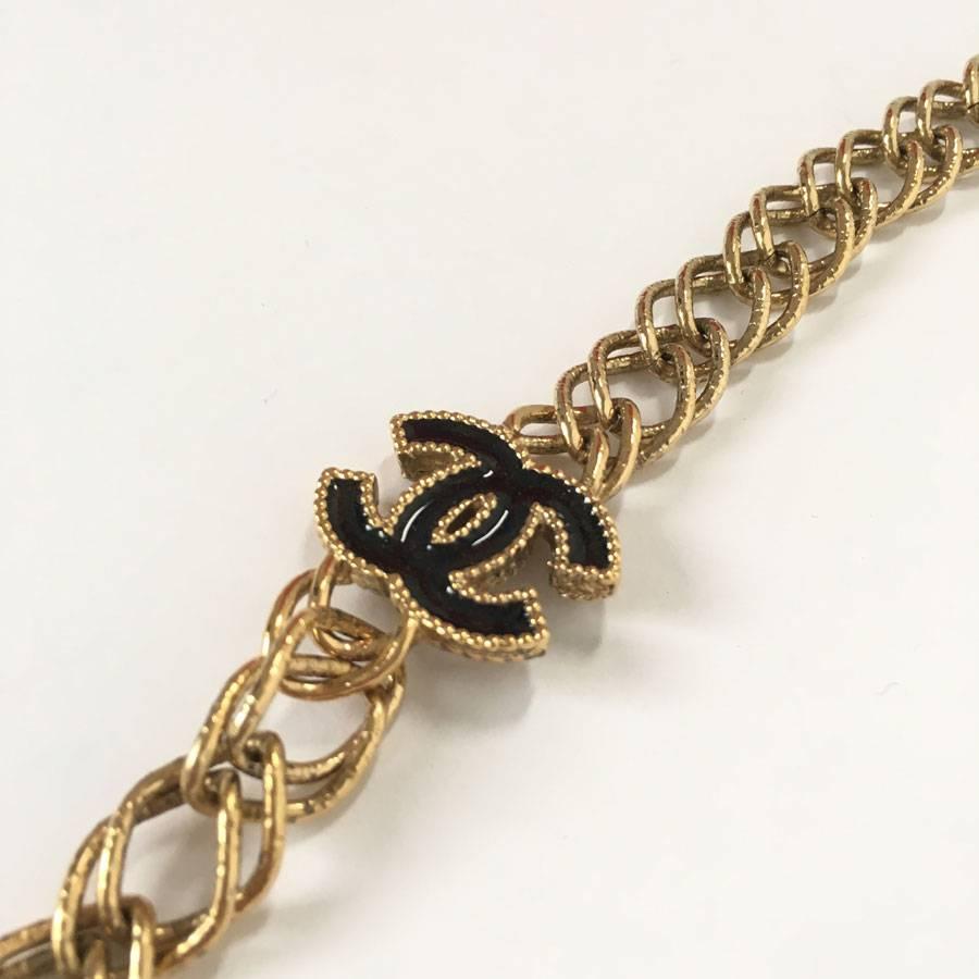 CHANEL 'Paris-Byzance' Necklace in Gilded Metal 5