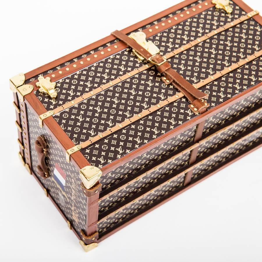 lv silver monogram metal mini treasure trunk