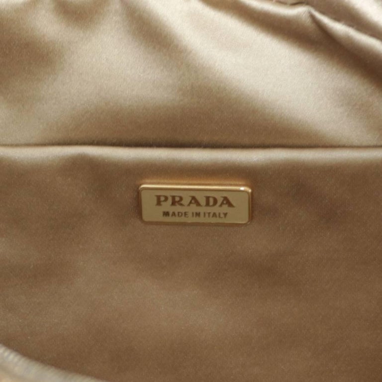 PRADA Mini Plume Handbag in Blond Alligator Leather at 1stDibs
