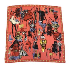 Sciarpa di Christian Lacroix in seta multicolore