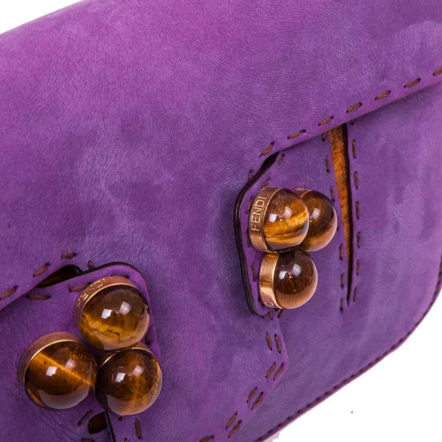 FENDI Bag in Purple Peccary Leather 2