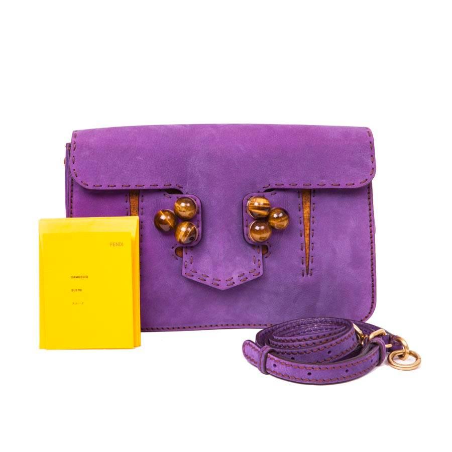 FENDI Bag in Purple Peccary Leather 6