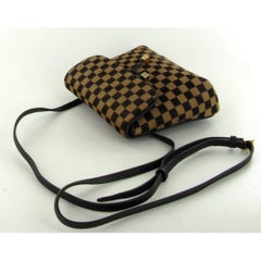 LOUIS VUITTON Belt Pouch in Damier Coated Foal Leather