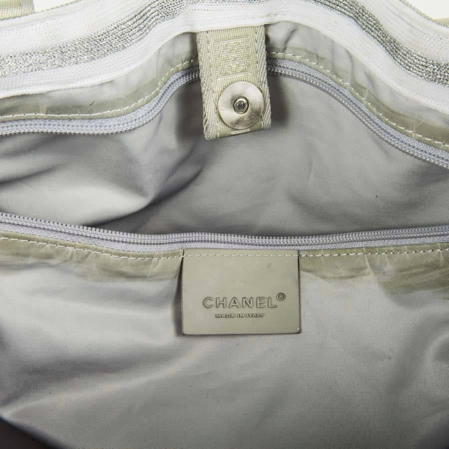 CHANEL 'Sport Line' Bag in Gray Canvas 5