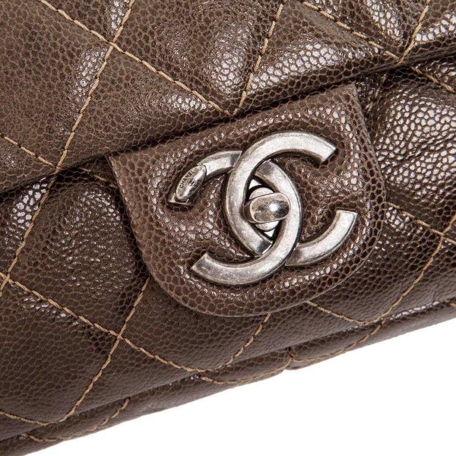 Women's CHANEL Flap Bag in Coppered Quilted Grained Leather