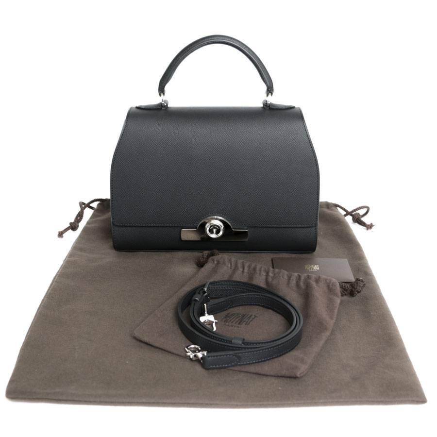 MOYNAT 'Rejane' Bag in Black Calf Leather 1