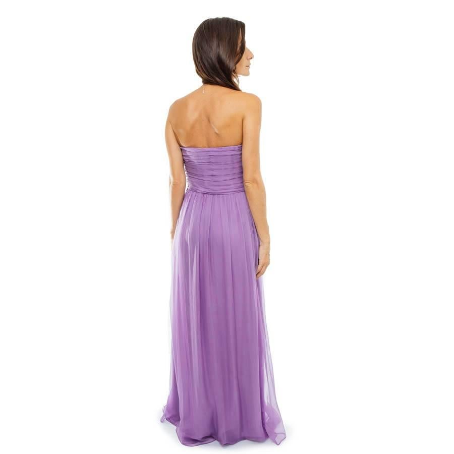 purple dior dress