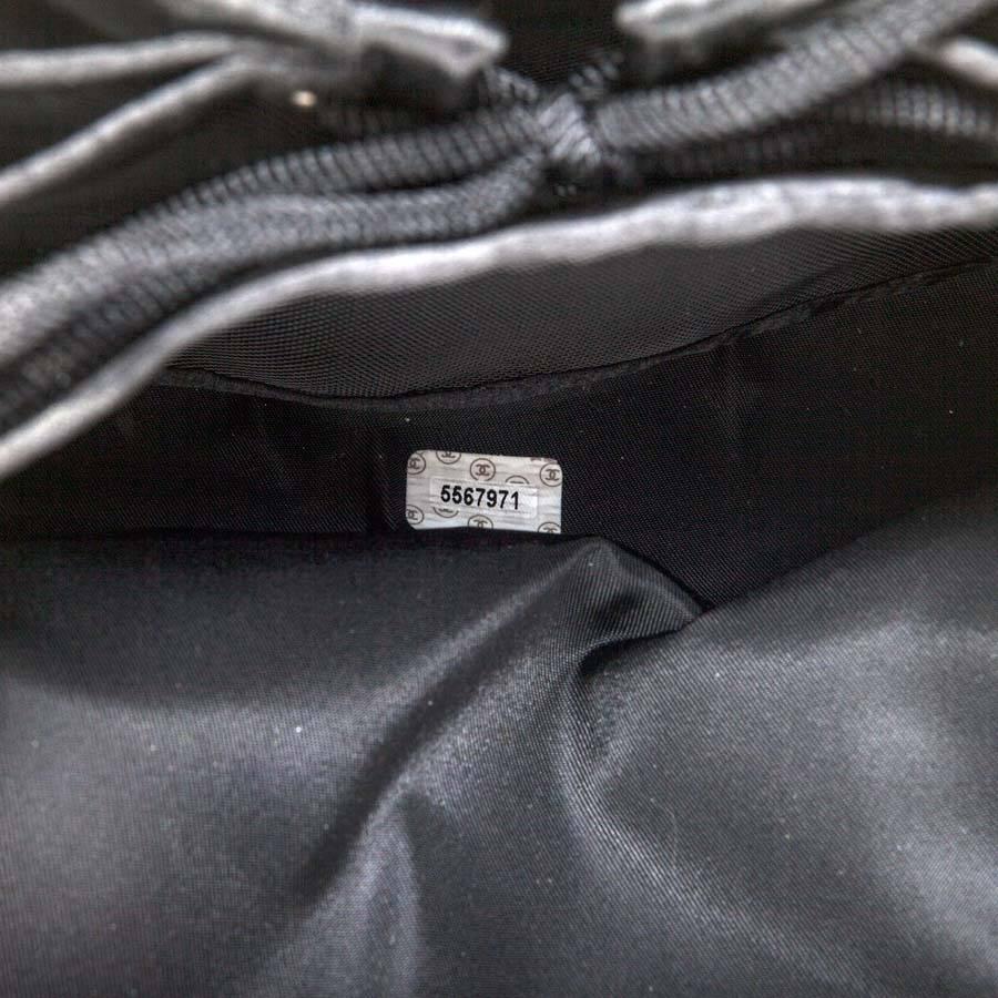 Collector CHANEL Handbag in Black Rigid Leather 2