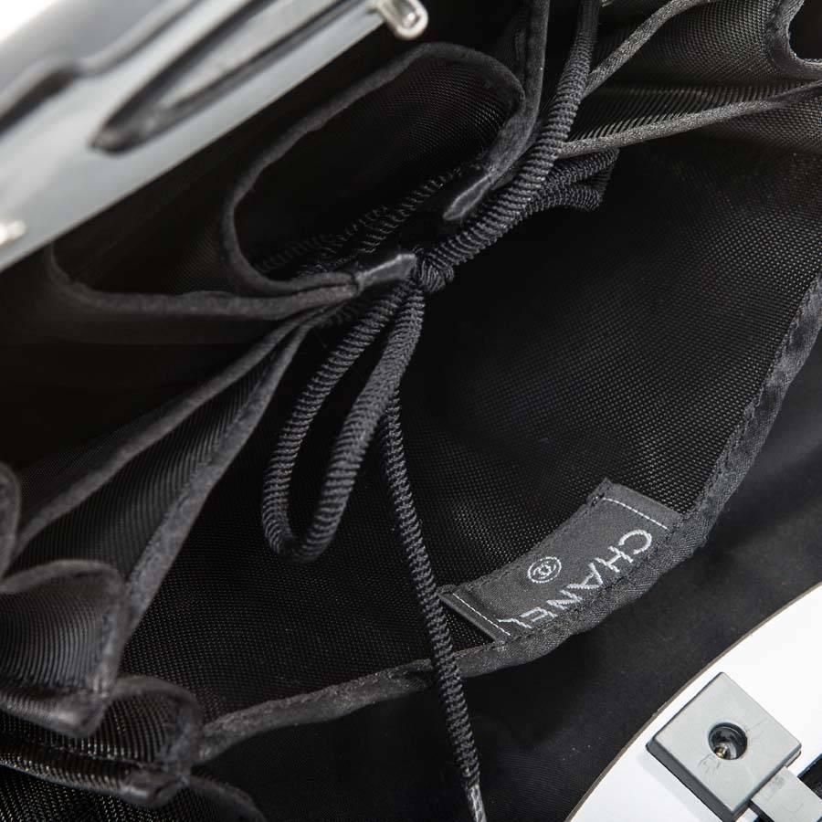 Collector CHANEL Handbag in Black Rigid Leather 3