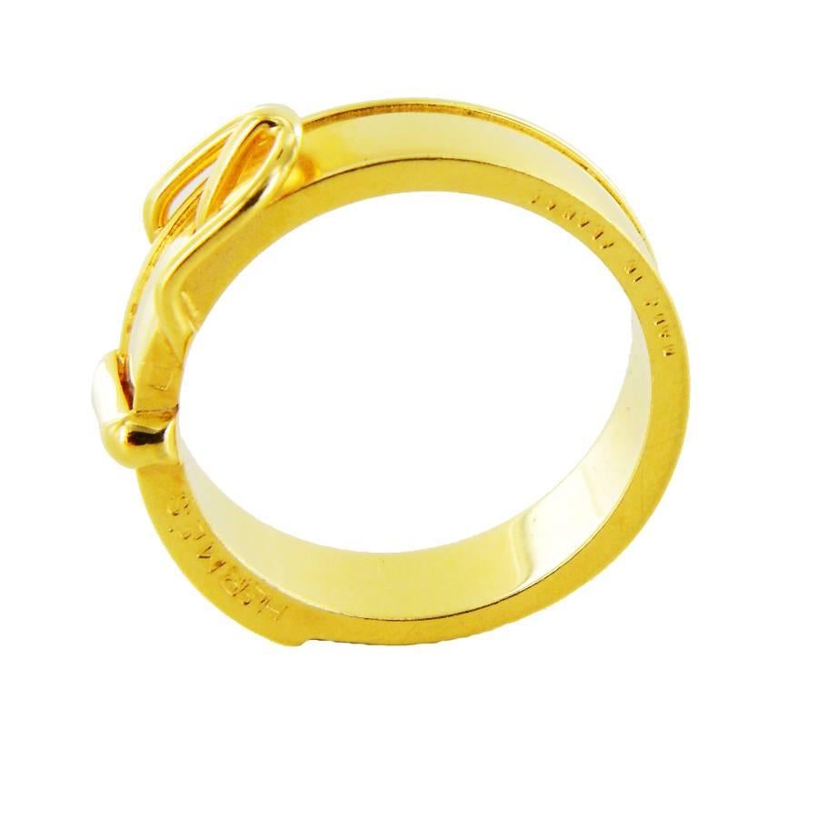 Women's HERMES Ring in Gold Plated Metal Size 10 1/4 US