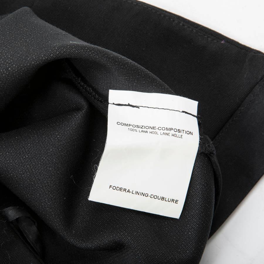 YVES SAINT LAURENT Bustier Jumpsuit in Black Wool Size 38EU 2