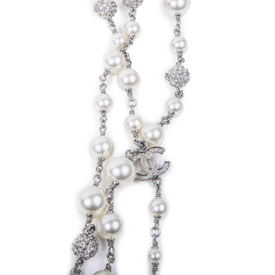 CHANEL Triple Row Necklace with Beads, CC and Balls 1