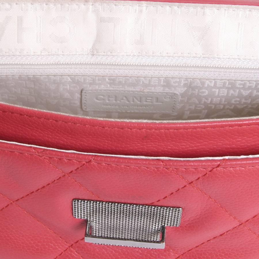CHANEL 'Accordion' Shoulder Bag in Red Caviar Leather 1