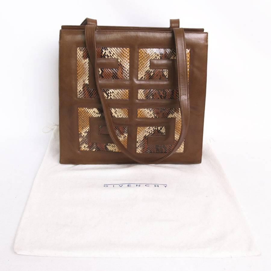 GIVENCHY Bag in Brown Lambskin Leather 2