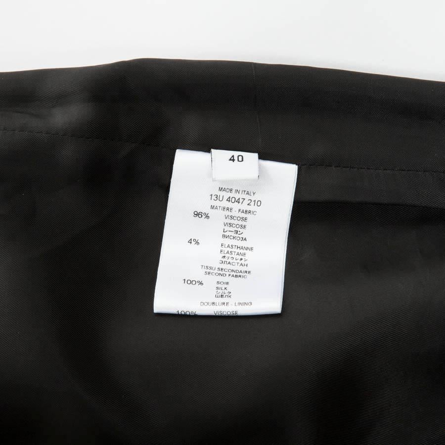 GIVENCHY Black Pencil Skirt in Viscose Size 40EU For Sale 2