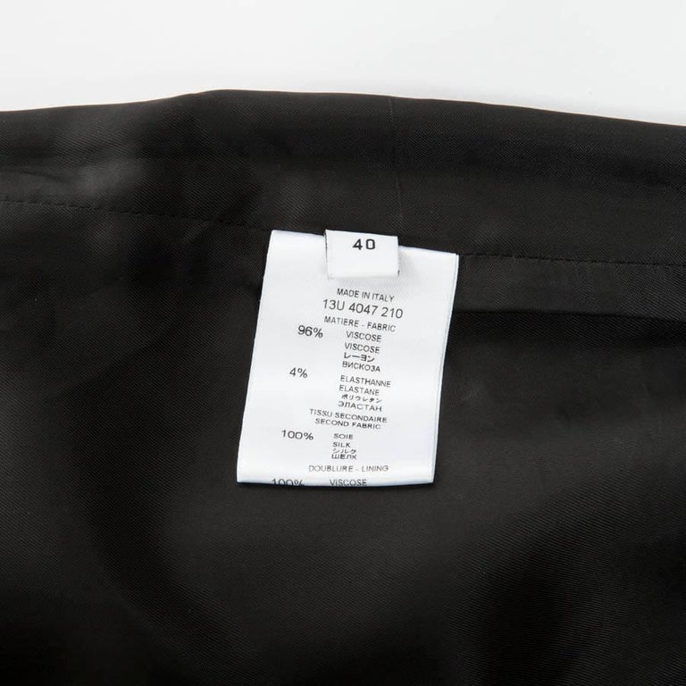 GIVENCHY Black Pencil Skirt in Viscose Size 40EU For Sale at 1stDibs